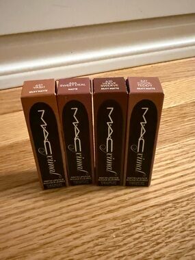 4 New MAC Cosmetics Matte Lipstick Collection - Brown & Warm Taupe Shades